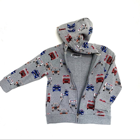 10Threads Boys Hoodie Multicolors Car - Picture 1 of 6